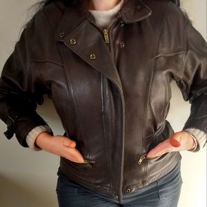 Wilson Brown Leather Jacket